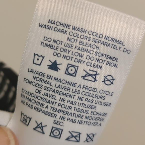 Lands End | Women's Navy & White Striped Floral Bootcut Pants (Size Large/Tall) - Picture 6 of 11